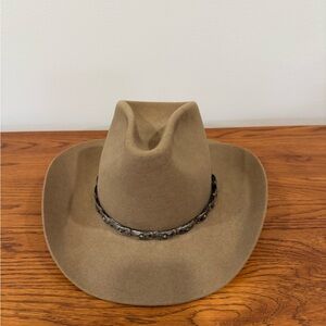 Stetson Tan Cowboy Hat with Braided Band
